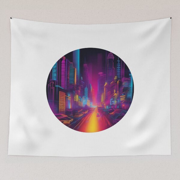 Item preview, Neon Cityscape designed and sold by AbsoluteA.