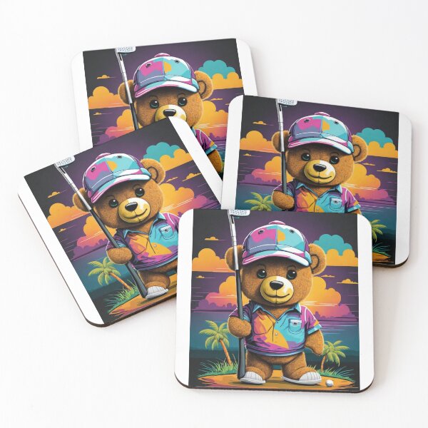 Item preview, Teddy Bear golfing designed and sold by Majkel & Majkel.