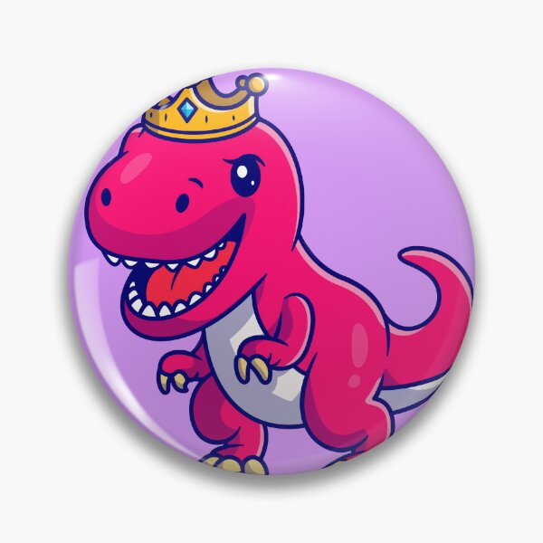 Item preview, Regal Dino Royalty: Cute Dinosaur Queen with Crown - Cartoon Illustration designed and sold by hjian8219.