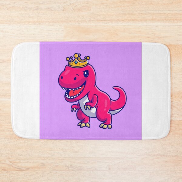 Item preview, Regal Dino Royalty: Cute Dinosaur Queen with Crown - Cartoon Illustration designed and sold by hjian8219.