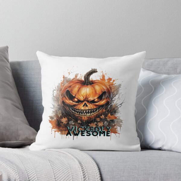 Item preview, Wickedly Awesome Evil Pumpkin designed and sold by Rebekkahsdesign.