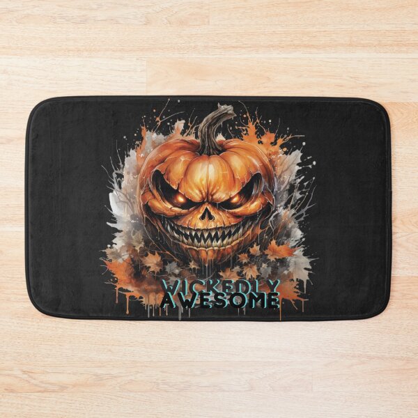 Item preview, Wickedly Awesome Evil Pumpkin designed and sold by Rebekkahsdesign.