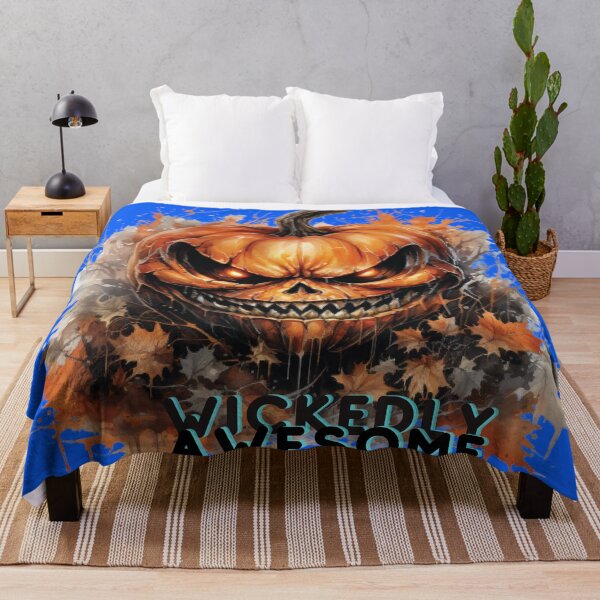 Item preview, Wickedly Awesome Evil Pumpkin designed and sold by Rebekkahsdesign.
