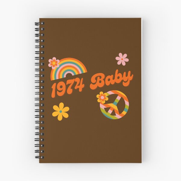 Item preview, 1974 Baby Retro Flowers Peace Sing Groovy Hippie Colors designed and sold by Brasilia.