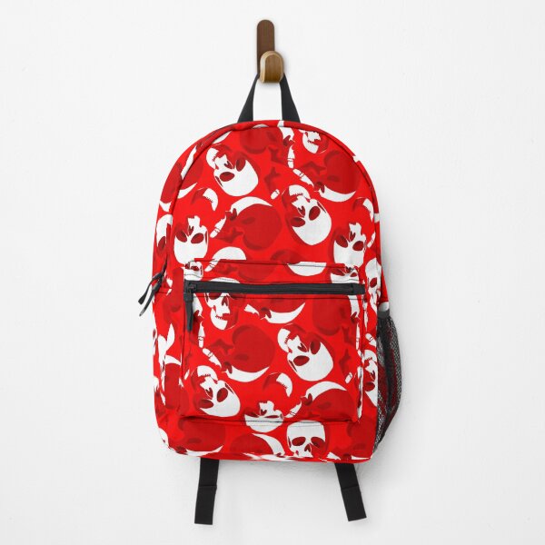 Item preview, red skull skeleton pattern print designed and sold by Gossip Rag.