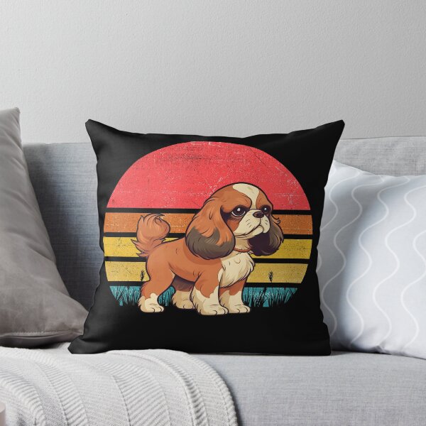 Item preview, Cavalier King Charles Spaniel Vintage Retro Sunset designed and sold by rafaeltto.