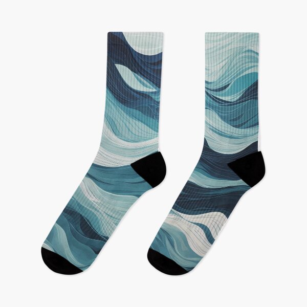 Item preview, Blue Wavy Ocean Blend designed and sold by Omarupattern51.