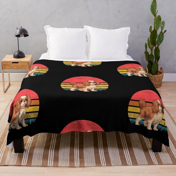 Artikelvorschau, Cavalier King Charles Spaniel Vintage Retro Sunset entworfen und verkauft von rafaeltto.