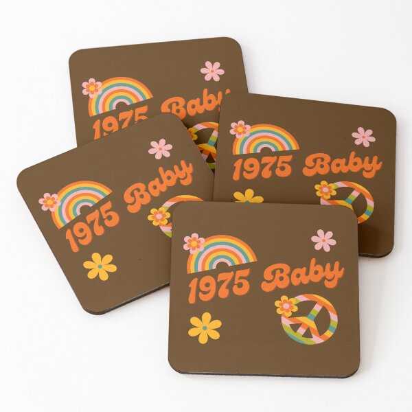 Item preview,  1975 Baby Retro Flowers Peace Sing Groovy Hippie Colors designed and sold by Brasilia.