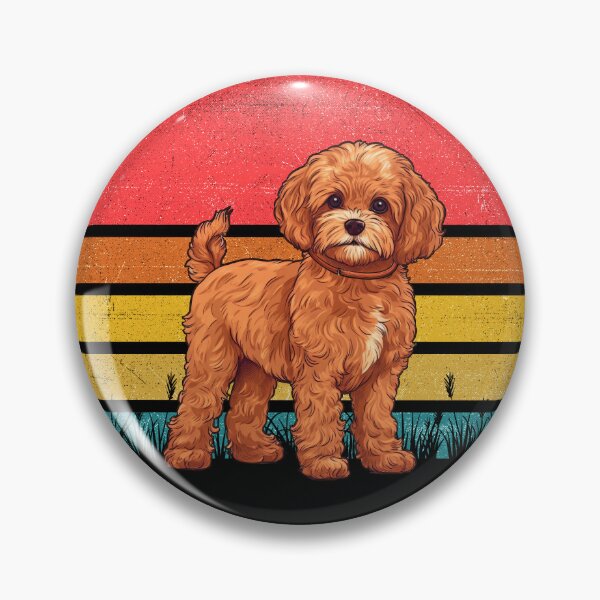 Item preview, Cavapoo Vintage Retro Sunset designed and sold by rafaeltto.
