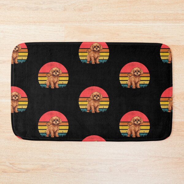 Item preview, Cavapoo Vintage Retro Sunset designed and sold by rafaeltto.