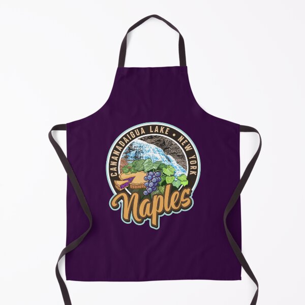 Item preview, Naples New York Cananadaigua Lake with Pie and Waterfall at Grimes Glen designed and sold by SunNoonPark.