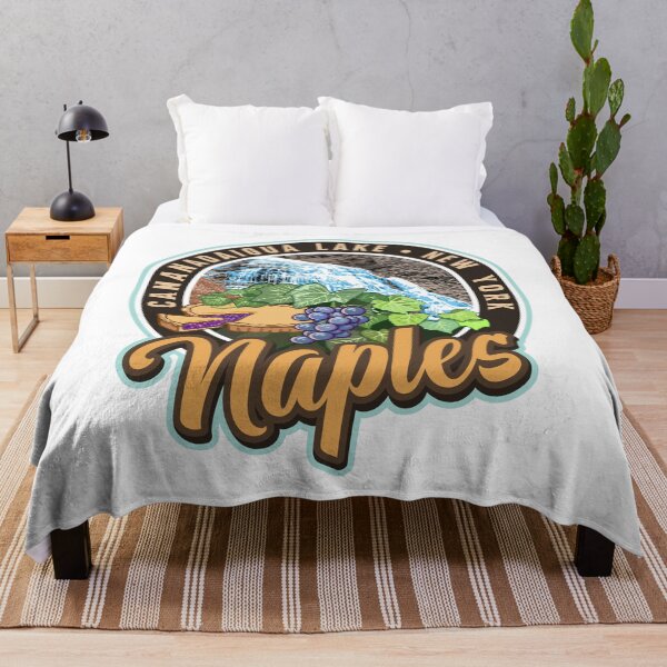 Item preview, Naples New York Cananadaigua Lake with Pie and Waterfall at Grimes Glen designed and sold by SunNoonPark.