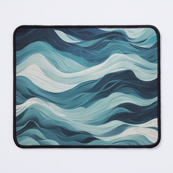 Item preview, Blue Wavy Ocean Blend designed and sold by Omarupattern51.