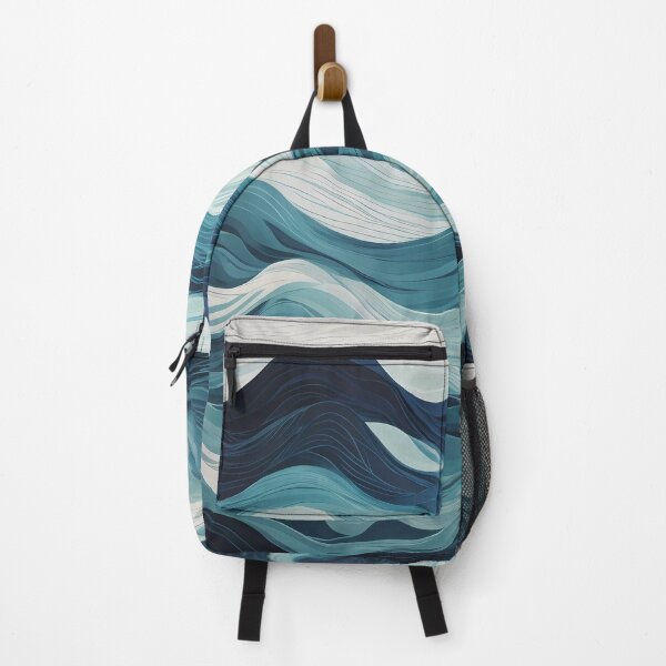 Item preview, Blue Wavy Ocean Blend designed and sold by Omarupattern51.