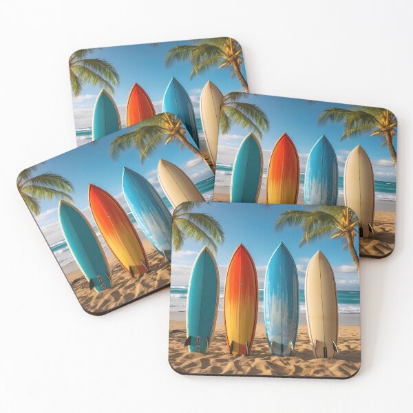 Item preview, "Tropical Waves: Bursts of Color on the Beach" designed and sold by Art-Vortex-fr.
