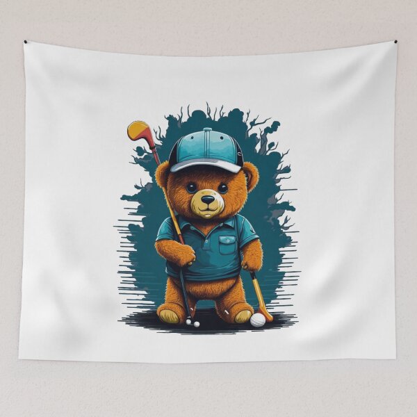 Item preview, Teddy Bear ready to play golf designed and sold by Majkel & Majkel.