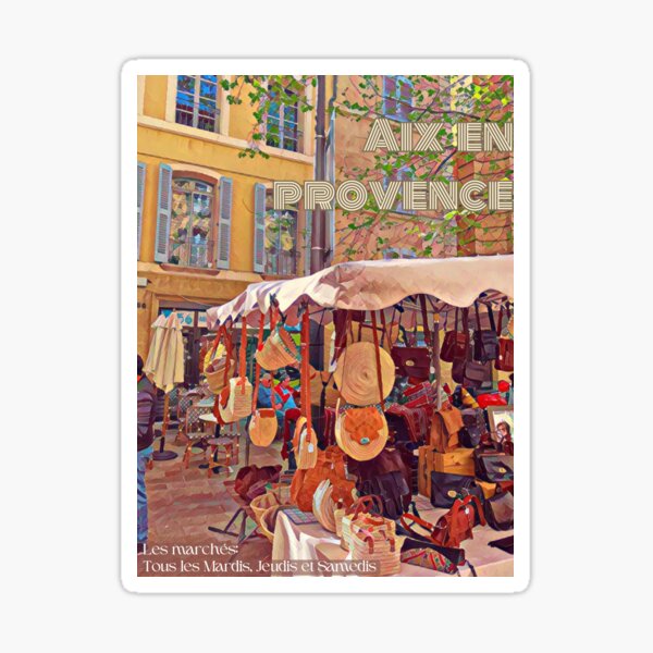 Aix en Provence Print Sticker