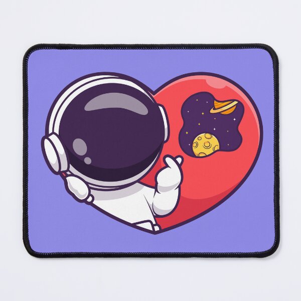 Item preview, Cosmic Love: Cute Astronaut with Love Heart Sign - Cartoon Vector Illustration designed and sold by hjian8219.