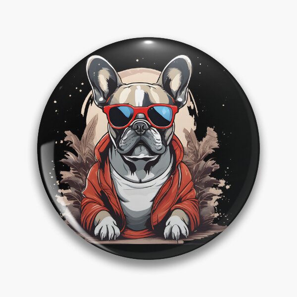 Item preview, The French Bulldog Vibes Wearing sunglasses  designed and sold by Studio-Pixel.