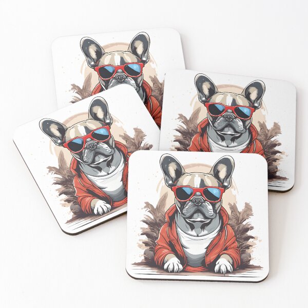 Item preview, The French Bulldog Vibes Wearing sunglasses  designed and sold by Studio-Pixel.