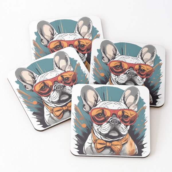 Item preview, French Bulldog Vibes - Wearing Red sunglasses  designed and sold by Studio-Pixel.