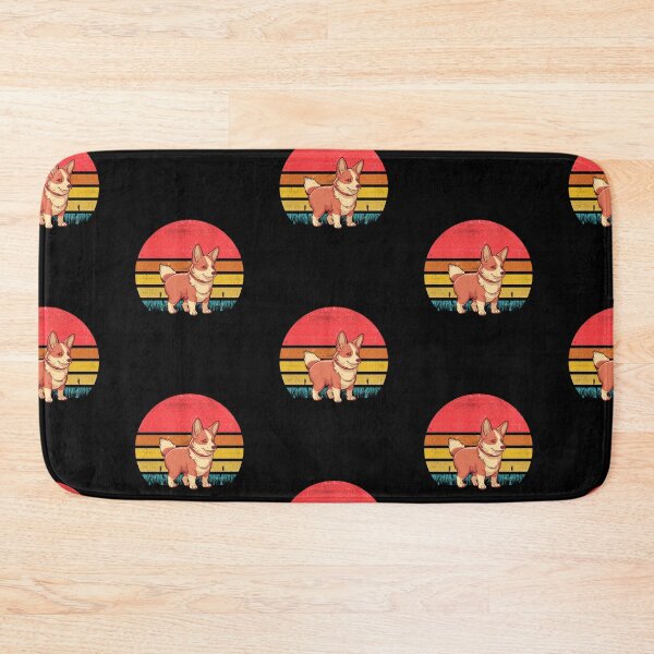 Item preview, Clear Red Corgi Vintage Retro Sunset designed and sold by rafaeltto.