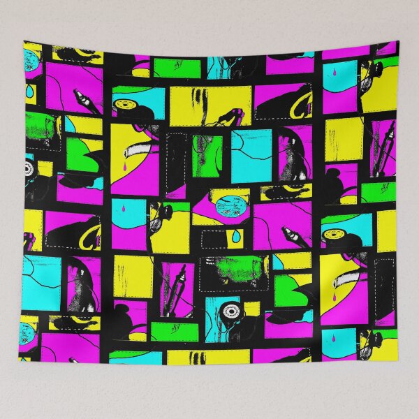 Item preview, Granny s  Things Coloured With Black Threads Abstracted designed and sold by Heatherian.