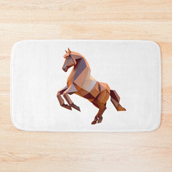 Item preview, Wooden Horse in Geometric Style designed and sold by MinimalistHaven.