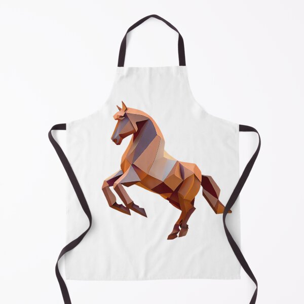 Item preview, Wooden Horse in Geometric Style designed and sold by MinimalistHaven.