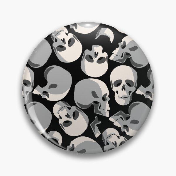 Item preview, white skull skeleton pattern print designed and sold by Gossip Rag.