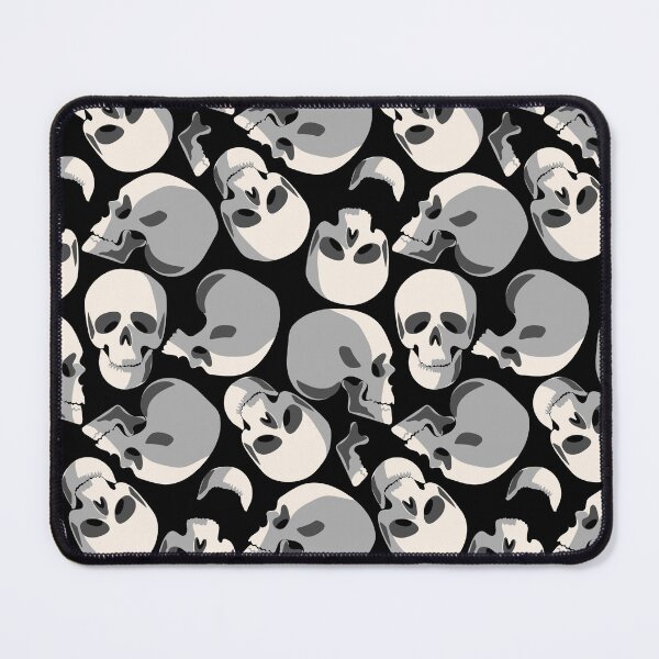 Item preview, white skull skeleton pattern print designed and sold by Gossip Rag.