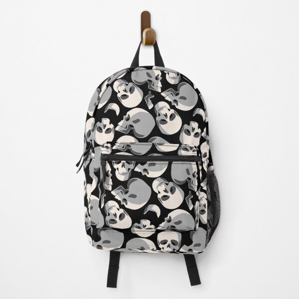 Item preview, white skull skeleton pattern print designed and sold by Gossip Rag.