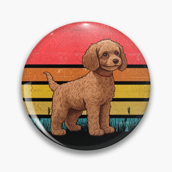 Item preview, Cockapoo Vintage Retro Sunset designed and sold by rafaeltto.