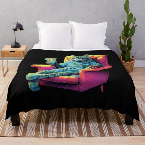 Item preview, Cat relaxing on couch designed and sold by BuxomBabe21.
