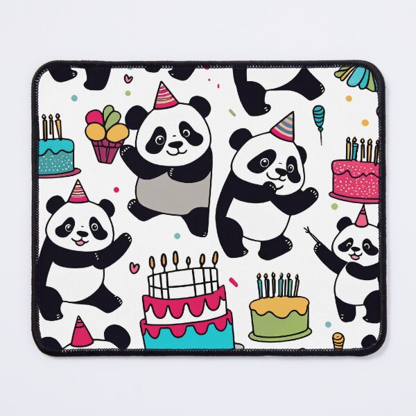 Item preview, Cute panda wishes happy birthday designed and sold by DevushkaStore.