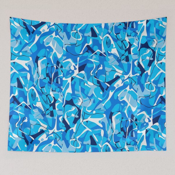 Item preview, Abstract Blue and White designed and sold by wonderlandv.