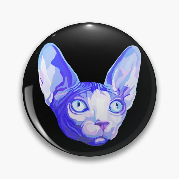 Item preview, Floating Blue Sphynx Cat Head designed and sold by Deborah Camp.