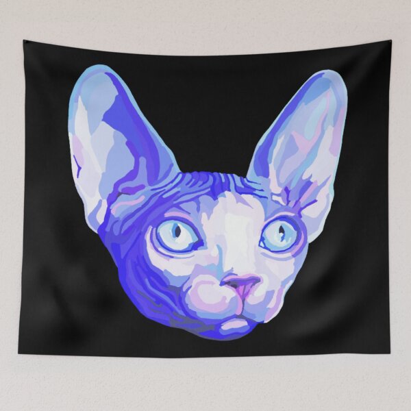 Item preview, Floating Blue Sphynx Cat Head designed and sold by Deborah Camp.