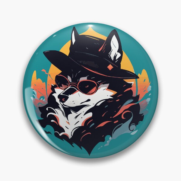Item preview, A fancy husky dog ready for the summer designed and sold by etherElric.