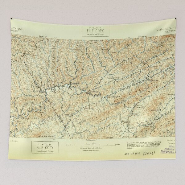 Item preview, 1981 Topographic Map, Southwest Virginia designed and sold by lightfuze.