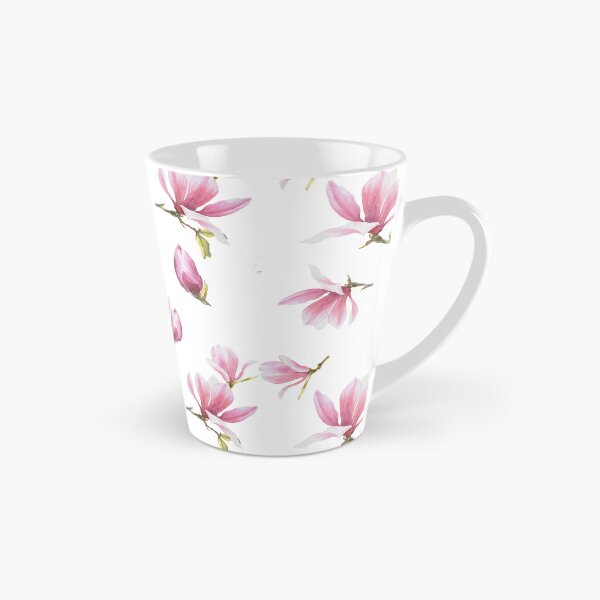 Item preview, Watercolor pink Magnolia Seamless Pattern White background Hand painted illustration  designed and sold by BartolArt.