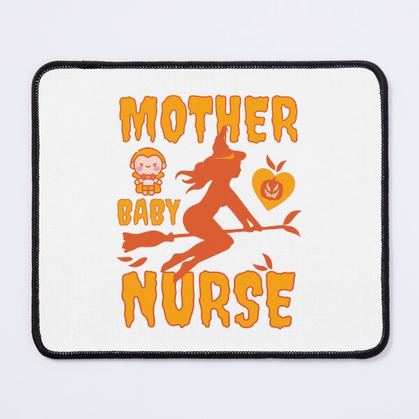 Item preview, Mother Baby Nurse Halloween Shirt, Design on both sides - Halloween Baby Shirt - Postpartum Nurse Shirt designed and sold by Stencil Crafts.