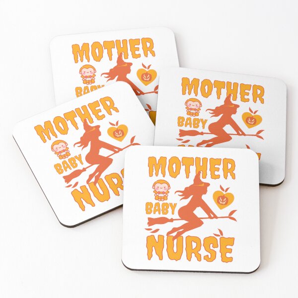 Item preview, Mother Baby Nurse Halloween Shirt, Design on both sides - Halloween Baby Shirt - Postpartum Nurse Shirt designed and sold by Stencil Crafts.