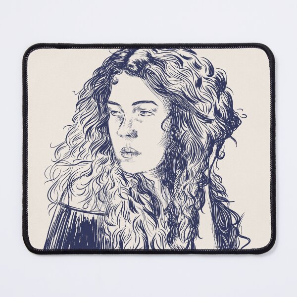Item preview, curly haired woman designed and sold by skribblepixie.
