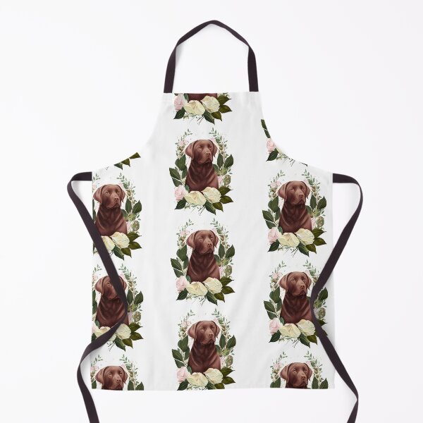 Item preview, Labrador | Chocolate Labrador | Cute Chocolate Lab | Chocolate Lab with Roses designed and sold by PawsandPages.