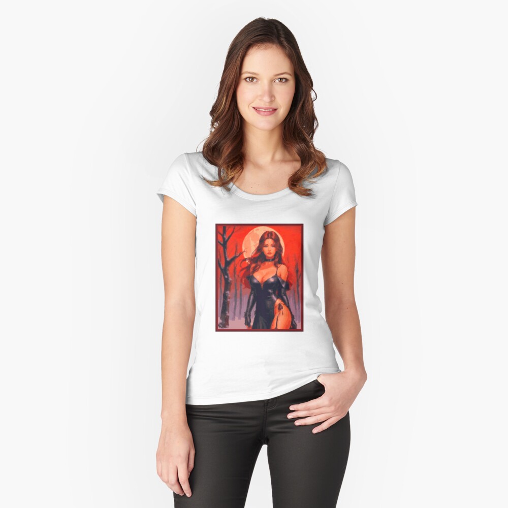 Item preview, Fitted Scoop T-Shirt designed and sold by 8bitglam.