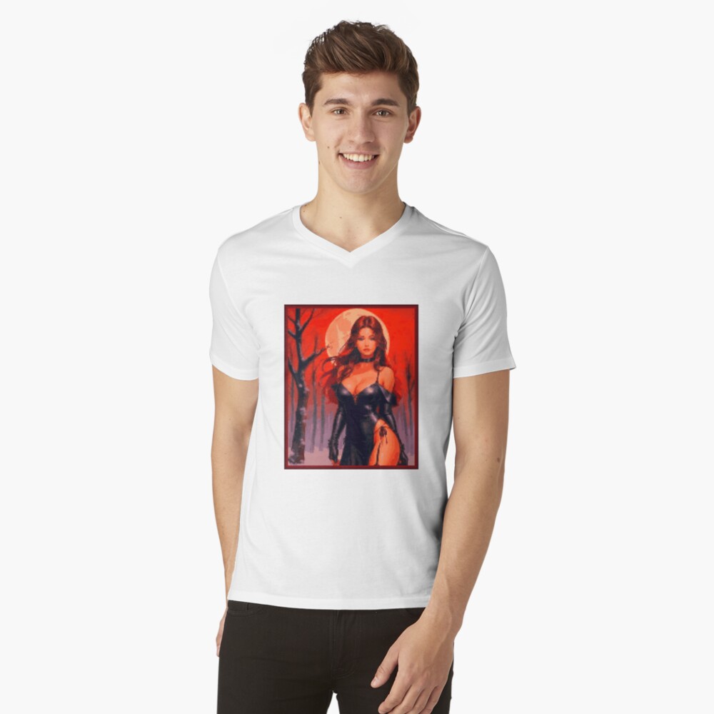 Item preview, V-Neck T-Shirt designed and sold by 8bitglam.
