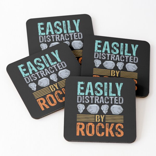 Item preview, Warning! - Easily Distracted By Rocks - Funny Geology T-Shirt designed and sold by MCreativeStore.
