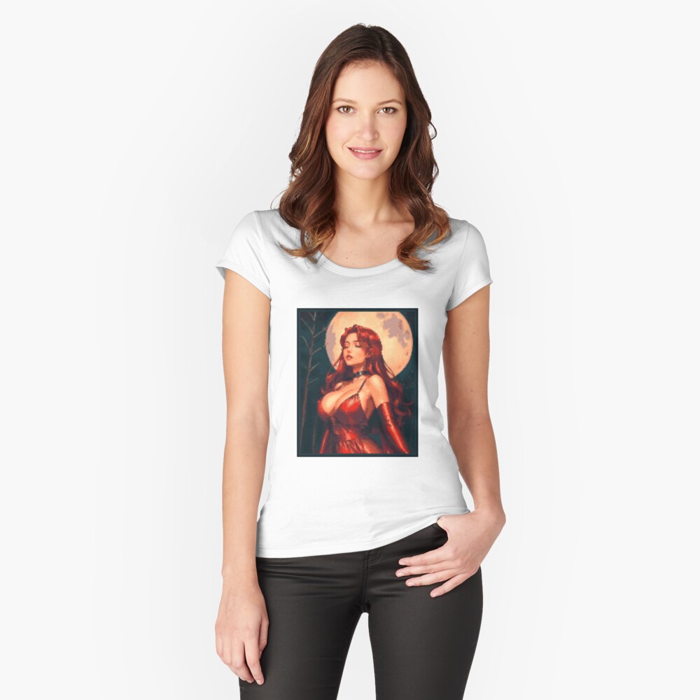 Item preview, Fitted Scoop T-Shirt designed and sold by 8bitglam.